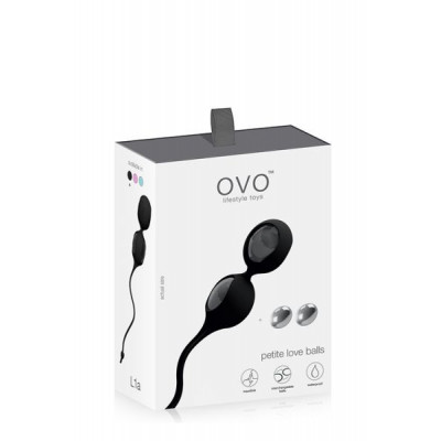 Вагинальные шарики OVO L1A LOVE BALL, BLACK