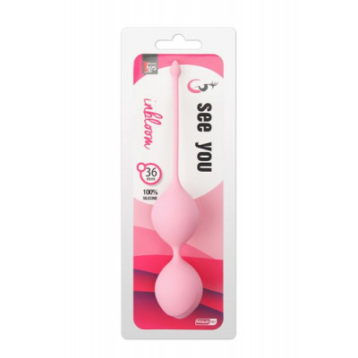 Вагинальные шарики SEE YOU IN BLOOM DUO BALLS 36MM PINK