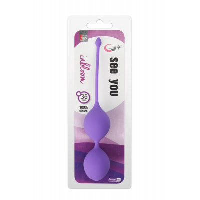 Вагинальные шарики SEE YOU IN BLOOM DUO BALLS 36MM PURPLE