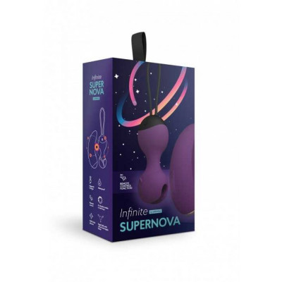 Вагинальные шарики Infinite SuperNova LeFrivole фиолетовые Вагинальные шарики Infinite SuperNova LeFrivole фиолетовые