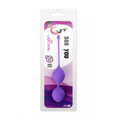 Вагинальные шарики SEE YOU IN BLOOM DUO BALLS 29MM PURPLE