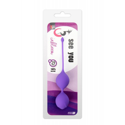Вагинальные шарики SEE YOU IN BLOOM DUO BALLS 29MM PURPLE
